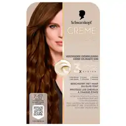 Kruidvat Schwarzkopf Creme Supreme 7-57 Donker Koperblond Verzorgende Crèmekleuring aanbieding