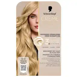 Kruidvat Schwarzkopf Creme Supreme 9-0 Natuurlijk Lichtblond Verzorgende Crèmekleuring aanbieding