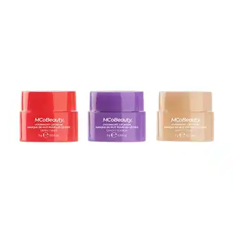 Kruidvat MCoBeauty Deluxe Trio Overnight Lip Masks aanbieding