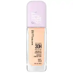 Kruidvat Maybelline New York Superstay 115 Lumi Matte Foundation aanbieding