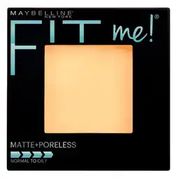 Kruidvat Maybelline New York Fit Me Matte 105 Natural Ivory Poreless Powder aanbieding