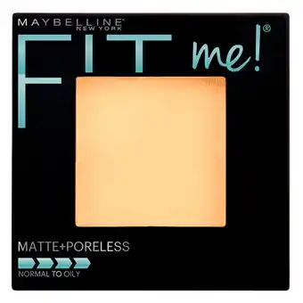 Kruidvat Maybelline New York Fit Me Matte 105 Natural Ivory Poreless Powder aanbieding