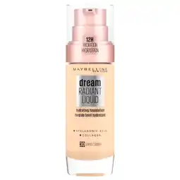 Kruidvat Maybelline New York Dream Radiant Liquid 30 Sandy Beige Foundation aanbieding