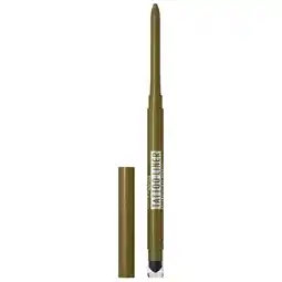 Kruidvat Maybelline New York Tattoo Liner 60 Emerald Energy Automatic Gel Pencil aanbieding