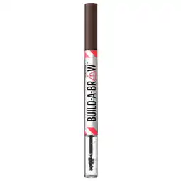 Kruidvat Maybelline New York Build-A-Brow 260 Deep Brown Wenkbrauwpotlood en -Gel aanbieding