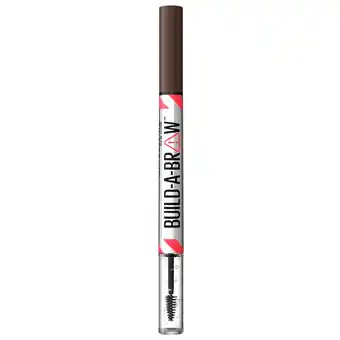 Kruidvat Maybelline New York Build-A-Brow 260 Deep Brown Wenkbrauwpotlood en -Gel aanbieding