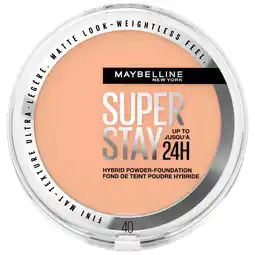 Kruidvat Maybelline New York SuperStay Up To 24HR 40 Hybrid Powder-Foundation aanbieding
