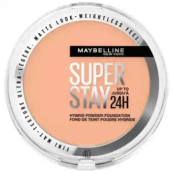 Kruidvat Maybelline New York SuperStay Up To 24HR 40 Hybrid Powder-Foundation aanbieding