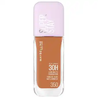 Kruidvat Maybelline New York Superstay 350 Lumi Matte Foundation aanbieding