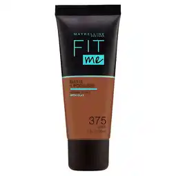 Kruidvat Maybelline New York Fit Me Matte + Poreless 375 Java Foundation aanbieding