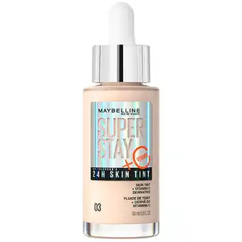 Kruidvat Maybelline New York SuperStay 24H Skin Tint 3 Foundation aanbieding