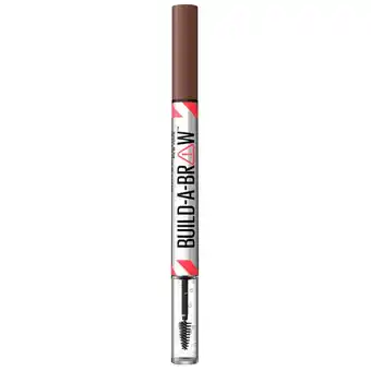 Kruidvat Maybelline New York Build-A-Brow 257 Medium Brown Wenkbrauwpotlood en -Gel aanbieding
