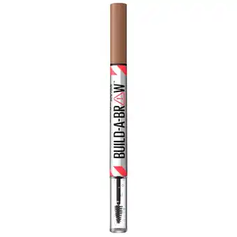 Kruidvat Maybelline New York Build-A-Brow 255 Soft Brown Wenkbrauwpotlood en -Gel aanbieding