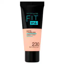 Kruidvat Maybelline New York Fit Me Matte & Poreless 230 Natural Buff Foundation aanbieding
