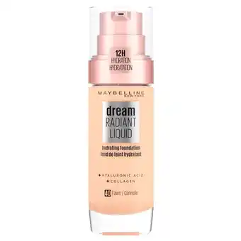 Kruidvat Maybelline New York Dream Radiant 40 Fawn Liquid Foundation aanbieding