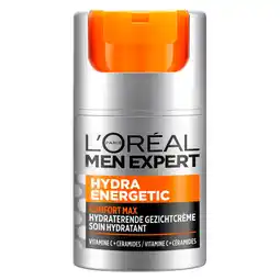 Kruidvat L'Oréal Paris Men Expert Hydra Energetic Comfort Max Hydraterende Gezichtscrème aanbieding