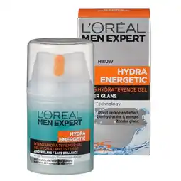 Kruidvat L'Oréal Paris Men Expert Hydra Energetic Intens hydraterende Gezichtsgel aanbieding