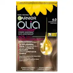 Kruidvat Garnier Olia 6.0 Donkerblond Permanente Haarkleuring aanbieding