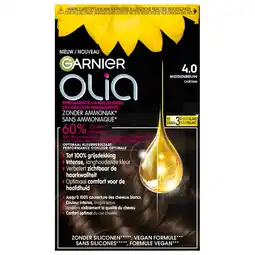 Kruidvat Garnier Olia 4.0 Middenbruin Permanente Haarkleuring aanbieding