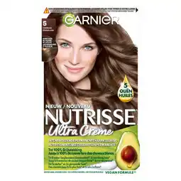 Kruidvat Garnier Nutrisse Ultra Crème 5 Lichtbruin Permanente Haarkleuring aanbieding