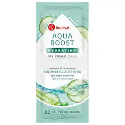 Kruidvat Kruidvat Aqua Boost Hydrating Gel Cream Mask aanbieding