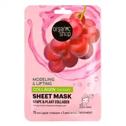 Kruidvat Organic Shop Collagen Therapy Sheet Mask aanbieding