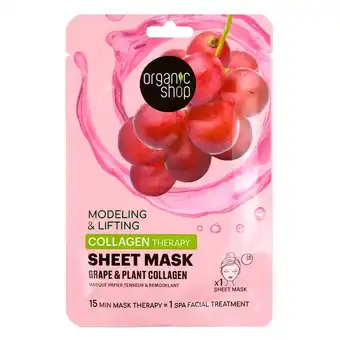 Kruidvat Organic Shop Collagen Therapy Sheet Mask aanbieding