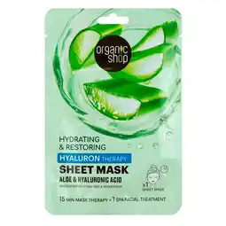 Kruidvat Organic Shop Hyaluron Therapy Sheet Mask aanbieding