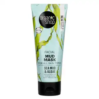 Kruidvat Organic Shop Sea Mud Algae Facial Mud Mask aanbieding