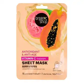 Kruidvat Organic Shop Vitamin C Therapy Sheet Mask aanbieding
