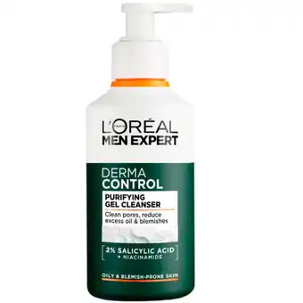 Kruidvat L'Oréal Paris Men Expert Derma Control Purifying Gel Cleanser aanbieding