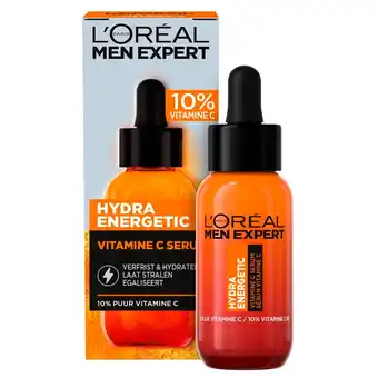 Kruidvat L'Oréal Paris Men Expert Hydra Energetic Vitamin C Serum aanbieding