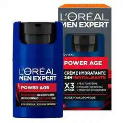 Kruidvat L'Oréal Paris Men Expert Power Age 24H Gezichtscrème aanbieding