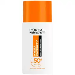 Kruidvat L'Oréal Paris Men Expert Hydra Energetic SPF50 Daily Uv Fluid aanbieding