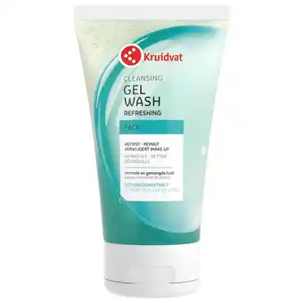 Kruidvat Kruidvat Cleansing Refreshing Gezichtsreinigingsgel aanbieding