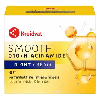 Kruidvat Kruidvat Smooth Q10 + Niacinamide Nachtcrème aanbieding