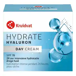 Kruidvat Kruidvat Hydrate Hyaluron SPF15 Dagcrème aanbieding