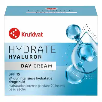 Kruidvat Kruidvat Hydrate Hyaluron SPF15 Dagcrème aanbieding