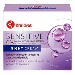 Kruidvat Kruidvat Sensitive Nachtcrème aanbieding