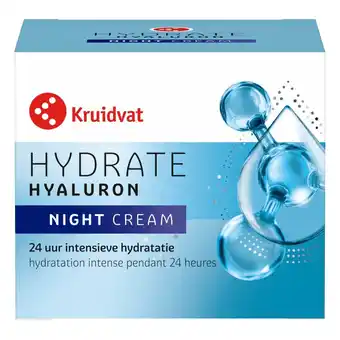 Kruidvat Kruidvat Hydrate Hyaluron Nachtcrème aanbieding
