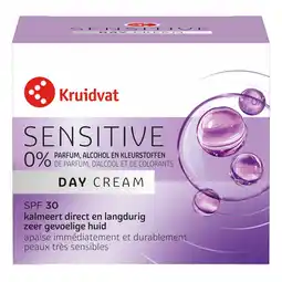 Kruidvat Kruidvat Sensitive SPF30 Dagcrème aanbieding