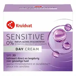 Kruidvat Kruidvat Sensitive SPF30 Dagcrème aanbieding