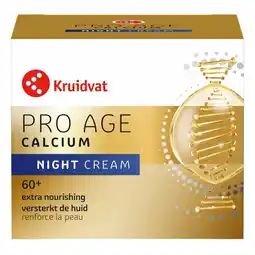 Kruidvat Kruidvat Pro Age Calcium 60+ Nachtcrème aanbieding