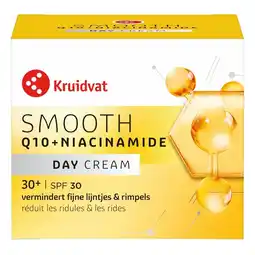 Kruidvat Kruidvat Smooth Q10 + Niacinamide SPF30 Dagcrème aanbieding