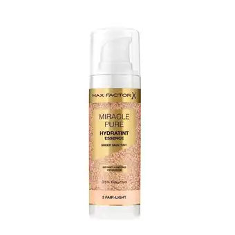 Kruidvat Max Factor Miracle Pure 2 Fair-Light Hydratint Essence Foundation aanbieding