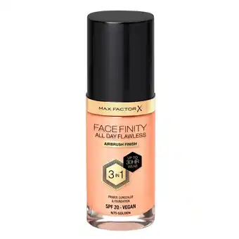 Kruidvat Max Factor Facefinity All Day Flawless N75 Golden Foundation aanbieding