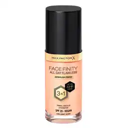 Kruidvat Max Factor Facefinity All Day Flawless C40 Light Ivory Foundation aanbieding
