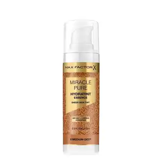 Kruidvat Max Factor Miracle Pure 6 Medium Deep Hydratint Essence Foundation aanbieding