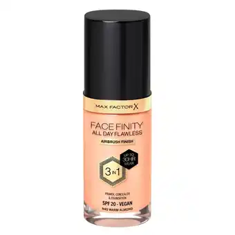 Kruidvat Max Factor Facefinity All Day Flawless N45 Warm Almond Foundation aanbieding