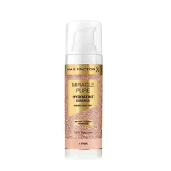 Kruidvat Max Factor Miracle Pure 1 Fair Hydratint Essence Foundation aanbieding
